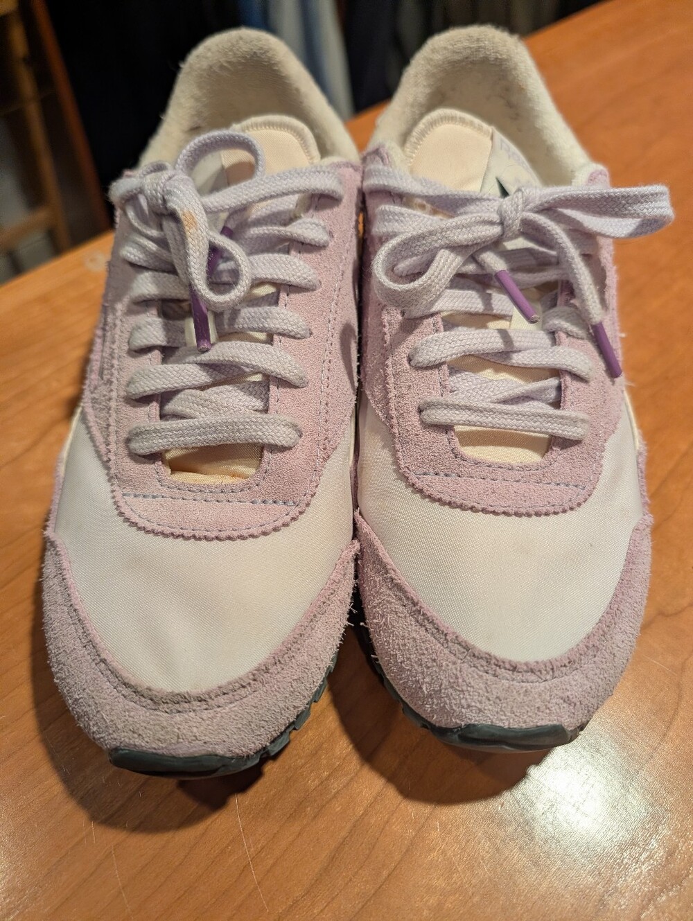 Reebok Lavender Suede & Canvas Sneakers Size 8